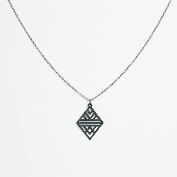 feinformart feinformart Kette mit Holzanhänger 'Tribal Echo', Schwarz, – Produktbild 2 von 5
