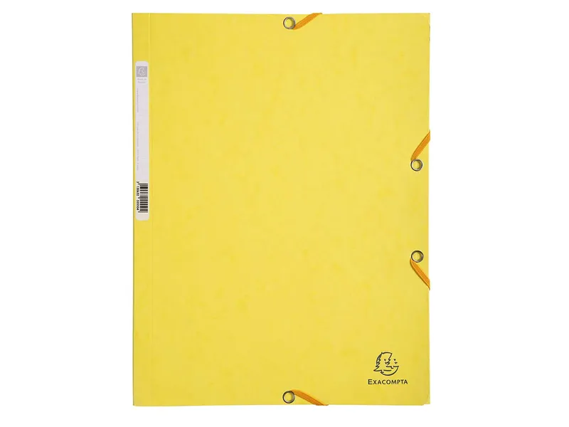 Exacompta 25 Exacompta Sammelmappen, Colorspan-Karton, 400 g/m², DIN A4, 3 Klappen, zitrusgelb – Produktbild 1 von 1