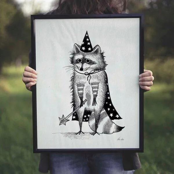 LIGARTI Kunstdruck »Zaubär« von LIGARTI | A4, A3 oder A2 | Wandbild | Poster | Kunst – Produktbild 4 von 4