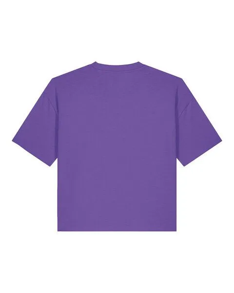 THE FACE OF ELEMENTS The Face of Elements Essential - Relaxed Boxy Fit T-Shirt aus 100% Bio-Baumwolle, Violet (lila), – Produktbild 4 von 4