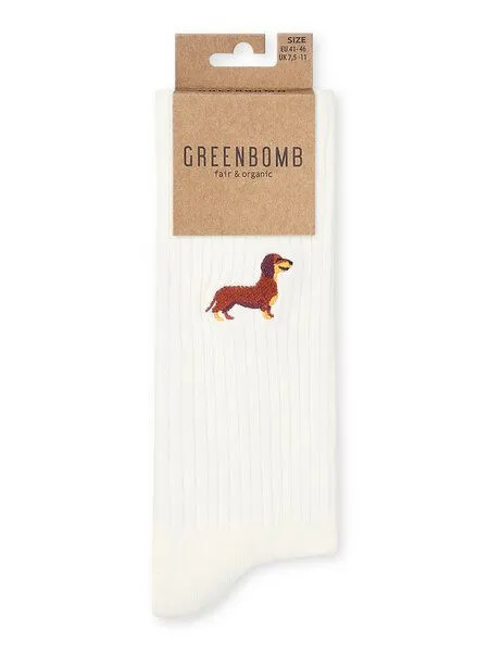 GreenBomb GreenBomb Wiener Tennis Socks aus Bio-Baumwoll Mix, Grau (ecru), – Produktbild 1 von 2