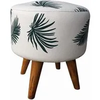 El Puente El Puente Sitzhocker "Leaves" | Fair Trade & Handmade aus Indonesien – Produktbild 1 von 1