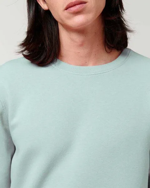 YTWOO YTWOO Unisex Sweatshirt | fairtrade & ökologisch, Blau (karibik), – Produktbild 3 von 4