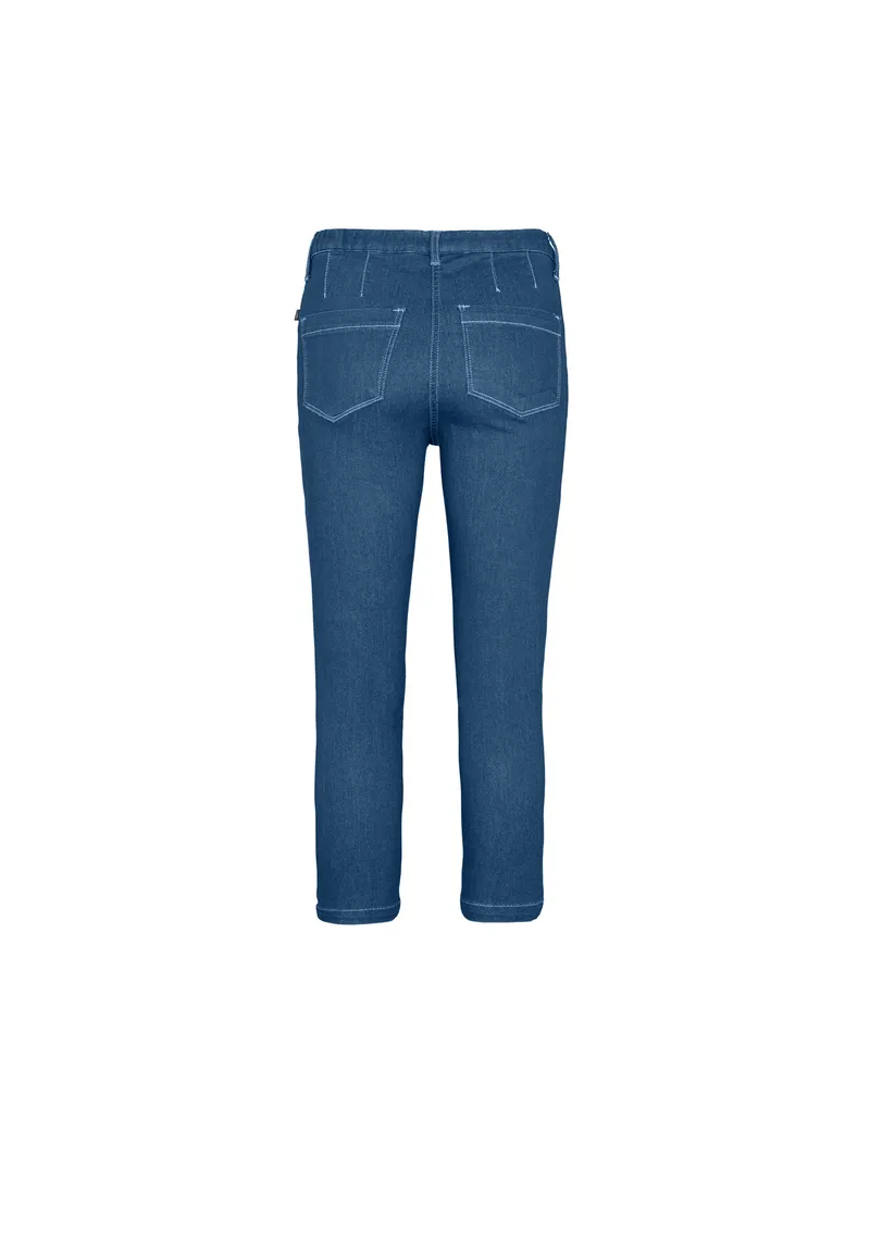 LAURIE LAURIE Damen vegan Jeans Piper Regular Crop Blue Denim, Blau, – Produktbild 1 von 2