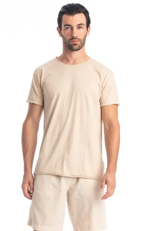 RAVENS VIEW IBIZA RAVENS VIEW IBIZA Herren vegan T-Shirt Rundhalsausschnitt Wild Sand Braun, Hellbraun, – Produktbild 1 von 1