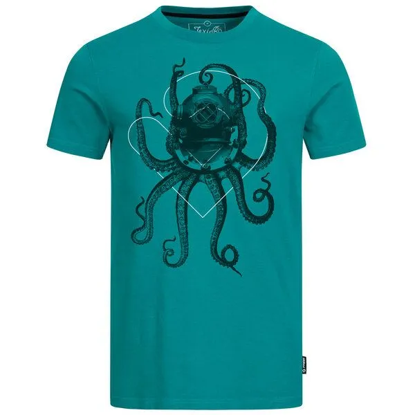 Lexi&Bö Lexi&Bö Nautical Octopus Herren T-Shirt, Harbor blue (grün), – Produktbild 1 von 2