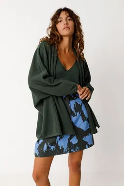 SKFK SKFK Damen vegan Strickjacke Aras Grün – Produktbild 1 von 1