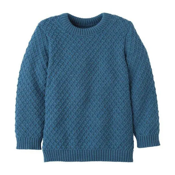 Disana Disana Kinder Aran Pullover kbT-Merinowolle, Karamell, – Produktbild 2 von 4