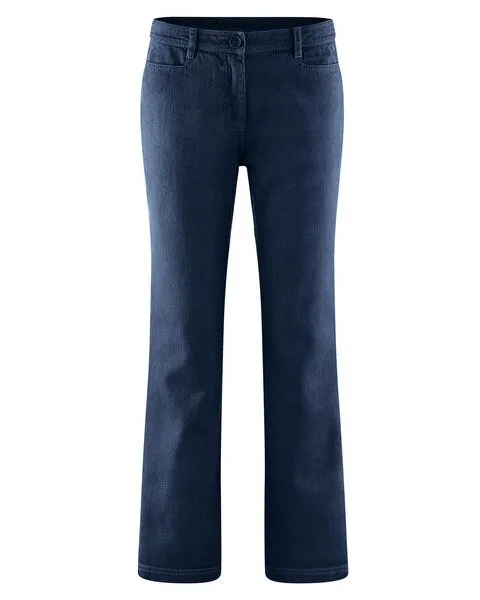 HempAge HempAge Damen modische Schlaghose Hanf/Bio-Baumwolle, Navy-5, – Produktbild 1 von 4