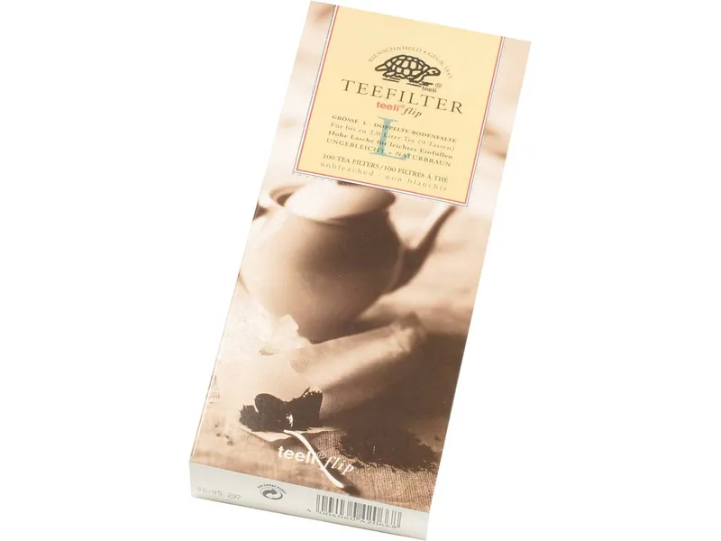 teeli teeli-flip Teefilter L 100 Stück ungebleicht – Produktbild 1 von 1