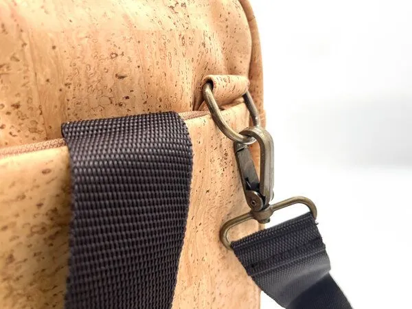 Kork-Deko Kork-Deko Schultertasche aus Kork-Stoff, Hellbraun, – Produktbild 3 von 8