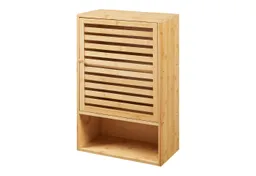 en.casa Hängeschrank »Gjesdal« mit einer Tür 60x40x20 cm Bambus – Produktbild 1 von 1