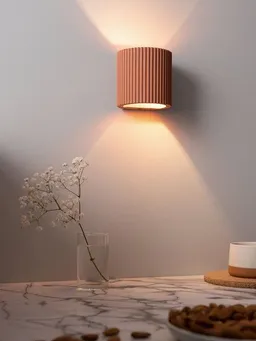 GANTlights GANTlights Wandlampe mit up & downlight plissiert - [S6] – Produktbild 1 von 1