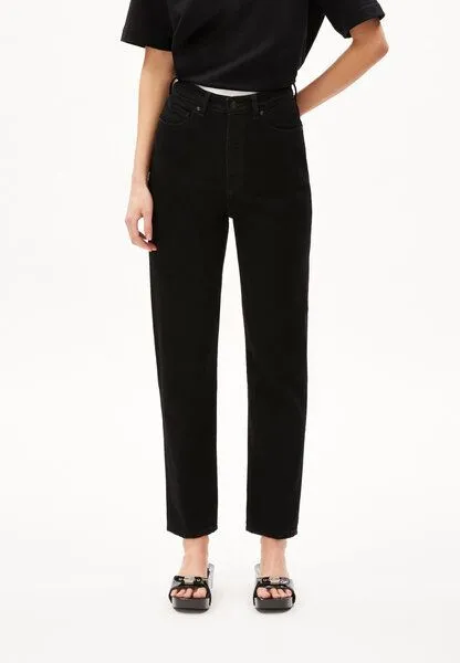 ARMEDANGELS ARMEDANGELS MAIRAA - Damen Jeans Mom Fit High Waist Ankle recycelte Baumwolle Non-Stretch, Rinse black, – Produktbild 1 von 4