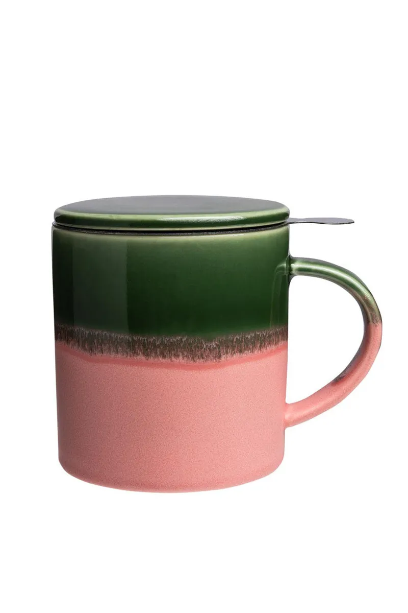 Tranquillo Tranquillo Tasse mit Teesieb INDUSTRIAL 410 ml, Grün, – Produktbild 7 von 8