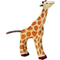 Holztiger Holztiger Holzfigur "Giraffe klein, fressend" Abenteuer Wildnis Maße 10,5 x 2,3 x 16,5 cm – Produktbild 1 von 1