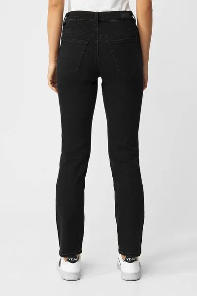 DAWN Damen Jeans STELLAR Slim Straight DAWN Bio-Baumwolle, Black, – Produktbild 4 von 5