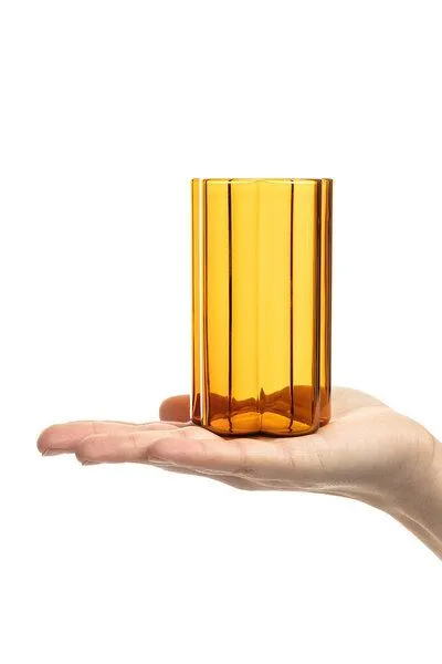 Tranquillo Tranquillo Vase RAIINBOW klein – Borosilikatglas, Orange, – Produktbild 3 von 3