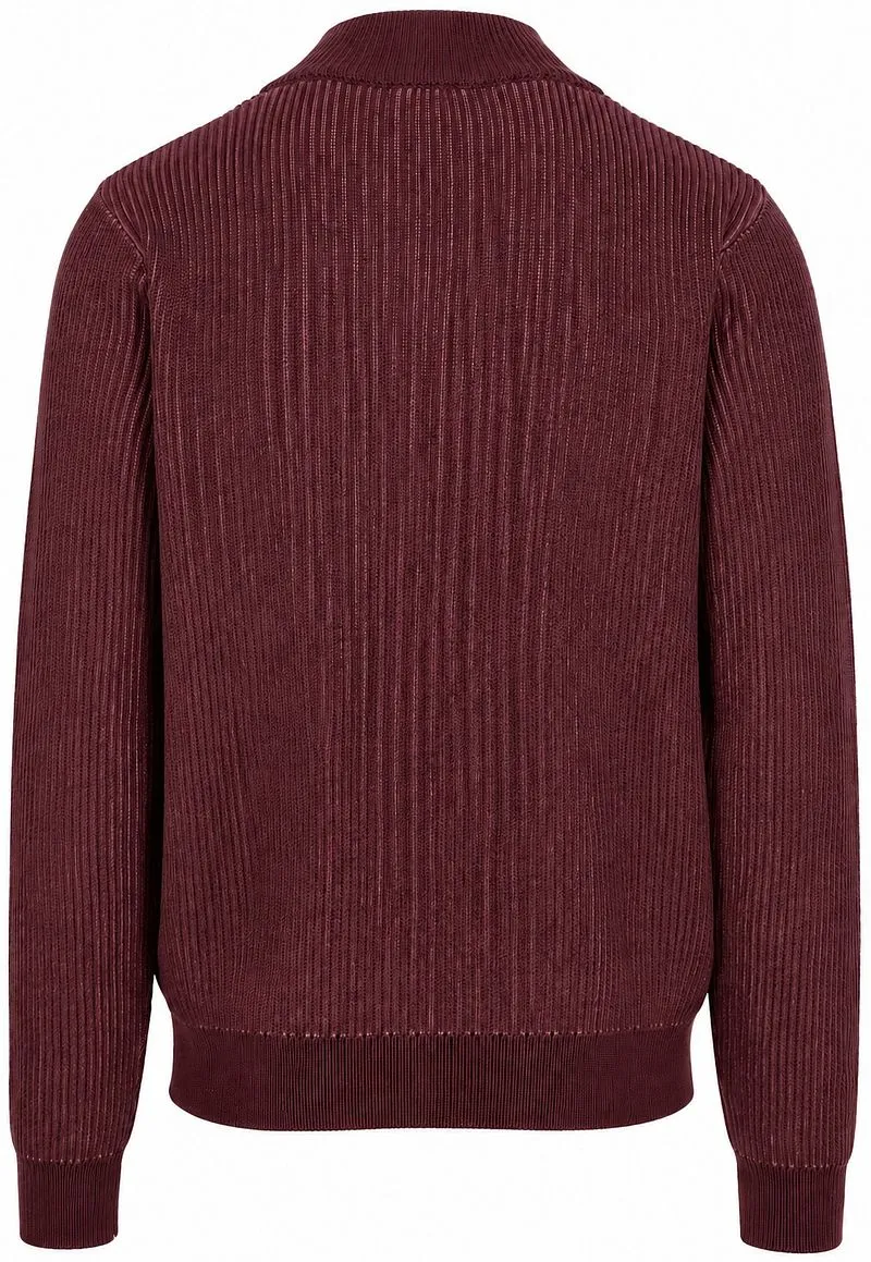Suitable Suitable Bico Half-Zip Pullover Burgundy - Größe XL, Rot, – Produktbild 1 von 4