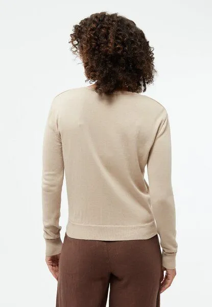 Givn Berlin Givn Berlin Strickjacke GBPOPPY aus Bio-Baumwolle, Oat beige, – Produktbild 4 von 4