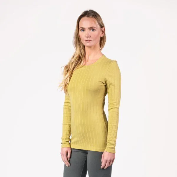 Living Crafts Living Crafts Langarm-Shirt - SAPHIRA, Amber fossil (gelb), – Produktbild 2 von 4