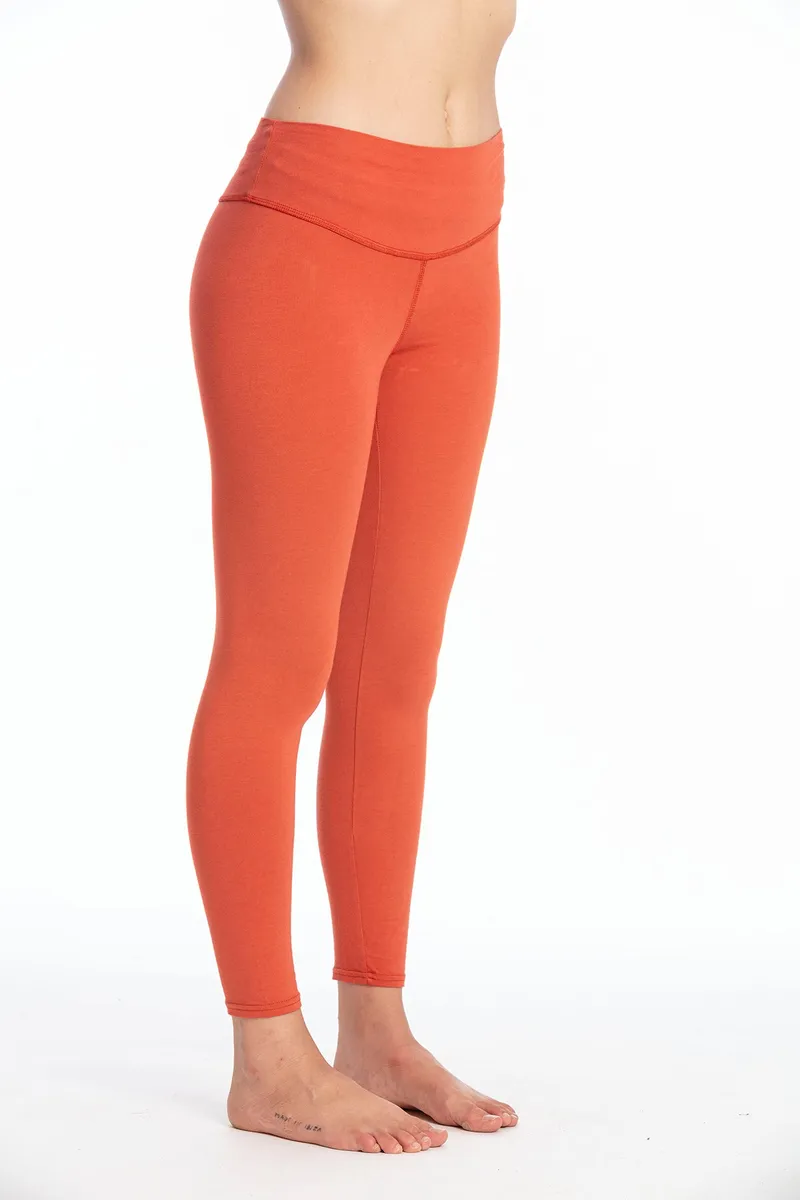 RAVENS VIEW IBIZA RAVENS VIEW IBIZA Damen vegan Legging Deva Terracotta, Dunkelorange, – Produktbild 2 von 2