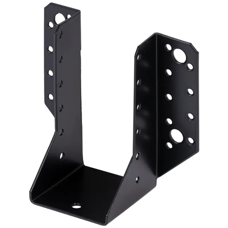 Alberts ALBERTS Balkenschuh, verzinkt, schwarz, lichte Breite 64 mm, Höhe 128 mm – Produktbild 1 von 1