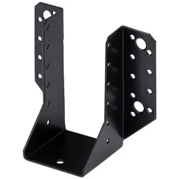 Alberts ALBERTS Balkenschuh, verzinkt, schwarz, lichte Breite 64 mm, Höhe 128 mm – Produktbild 1 von 1