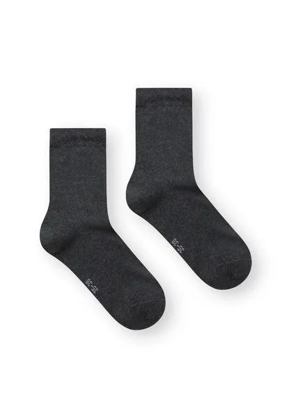 THOKKTHOKK ThokkThokk 3er-Pack Mid Socks Socken (GOTS, Fairtrade, Vegan), Anthrazit (grau), – Produktbild 3 von 4