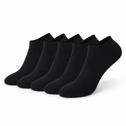 Bruno Barella Bruno Barella 5er-Pack schwarze Sneaker-Socken aus Bio-Baumwolle – Produktbild 1 von 1