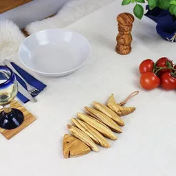 Mitienda Shop Mitienda Shop Topfuntersetzer aus Holz in Fischform – Produktbild 1 von 1