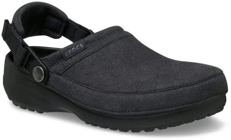 Crocs Crocs Classic Crafted Vegan Clog Hausschuh, Gartenschuh, Sommerschuh mit Fersenriemen, Schwarz, – Produktbild 2 von 4