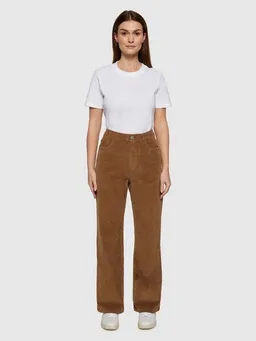 KnowledgeCotton Apparel KnowledgeCotton Apparel Gale Straight Mid Rise Corduroy Pants - dachshund – Produktbild 1 von 1