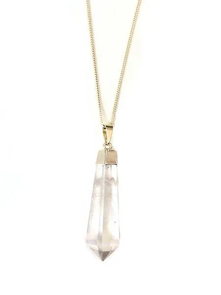 Crystal and Sage Bergkristall Pendel Halskette von Crystal and Sage – Produktbild 1 von 1