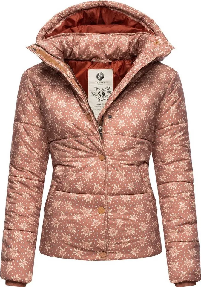 ragwear ragwear Steppjacke Relive Remake Modische cropped Winter Kurzjacke, Braun|rosa, – Produktbild 2 von 5