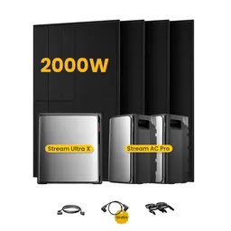 EcoFlow EcoFlow Stream Ultra X, All-in-One Speicher für Balkonkraftwerke, mit 4 x 500 Bifaziale Solarmodule, by Powerness - Stream Ultra X + 2 x Stream AC Pro | 7680Wh / ohne Zubehör / Standardversand – Produktbild 1 von 1