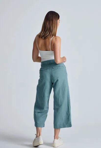 Flax and Loom Flax and Loom Leinen Culotte Betty, Retro blue, – Produktbild 3 von 6
