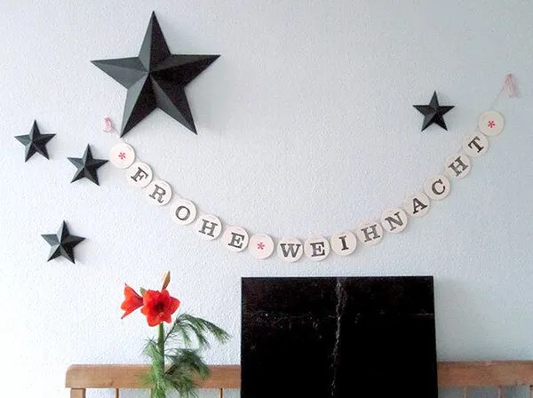 renna deluxe renna deluxe FROHE WEIHNACHT Girlande – Produktbild 3 von 4
