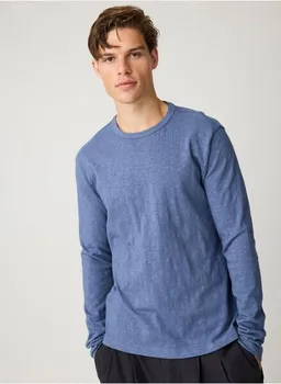 KnowledgeCotton Apparel KnowledgeCotton Apparel Langarmshirt Slub-Jersey aus Bio-Baumwolle – Produktbild 1 von 1