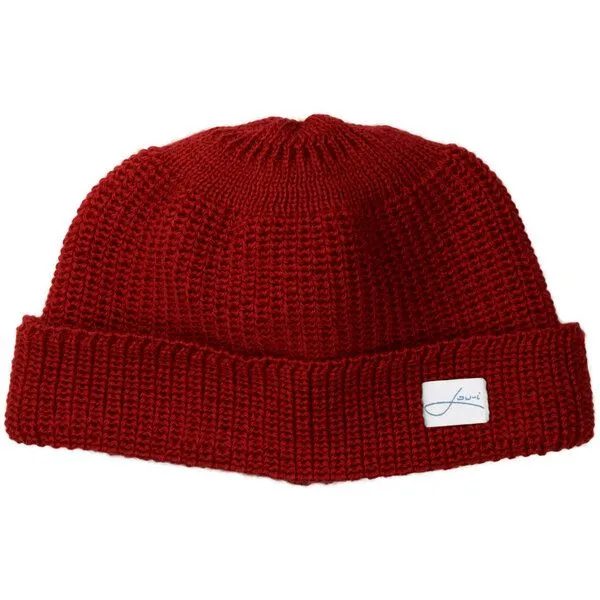 Lou-i Lou-i Fisherman Mütze Merinowolle unisex, Rot, – Produktbild 1 von 3
