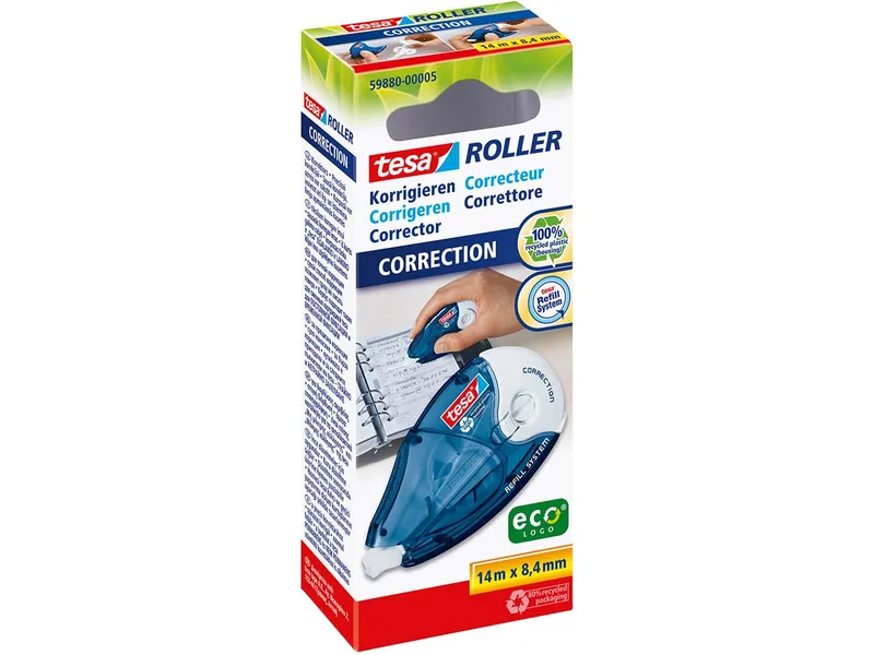 Tesa Tesa Nachfüllbarer Korrekturroller "ecoLogo" 8,4 mm – Produktbild 2 von 4