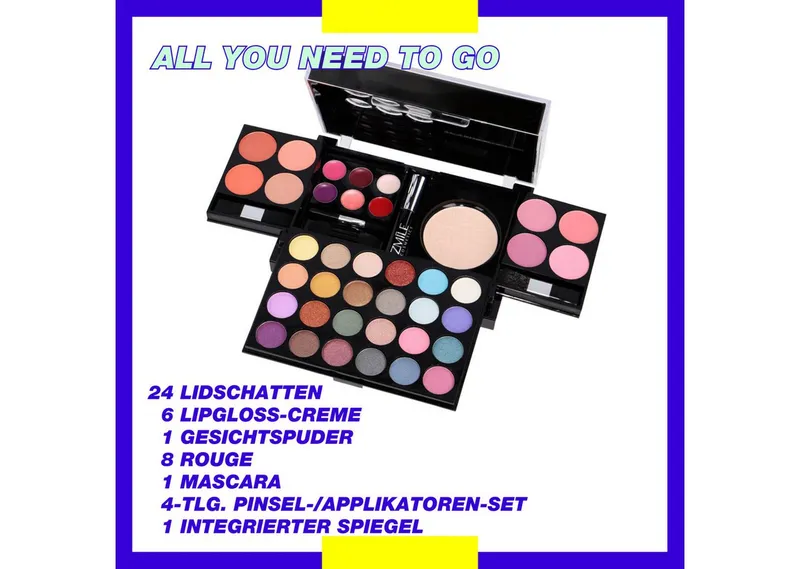 ZMILE COSMETICS Kosmetik-Set ALL YOU NEED TO GO, 45-tlg., vegane Kosmetik, Bunt|schwarz, – Produktbild 3 von 5