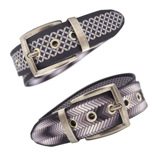 Seegarn Seegarn - Gürtel / Wendegürtel SeeNacht 4cm, Antik silber, – Produktbild 1 von 5