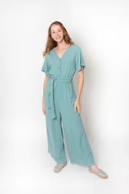 Zerum Zerum Damen vegan Jumpsuit Thea Mineral Blau – Produktbild 1 von 1