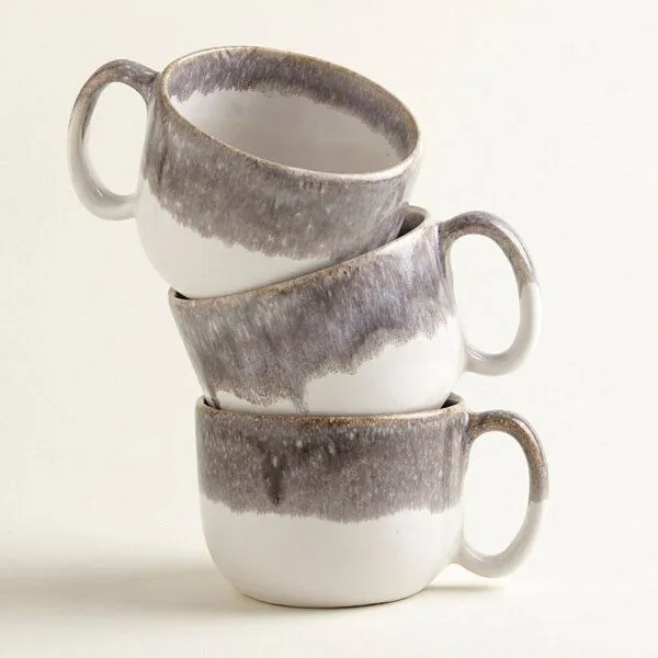 onomao onomao Große Tasse - Traditionell, Steingrau dipped, – Produktbild 4 von 4