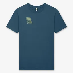 ilovemixtapes ilovemixtapes Kassettenrekorder Siebdruck Unisex T-Shirt Stone washed Denim Blue – Produktbild 1 von 1