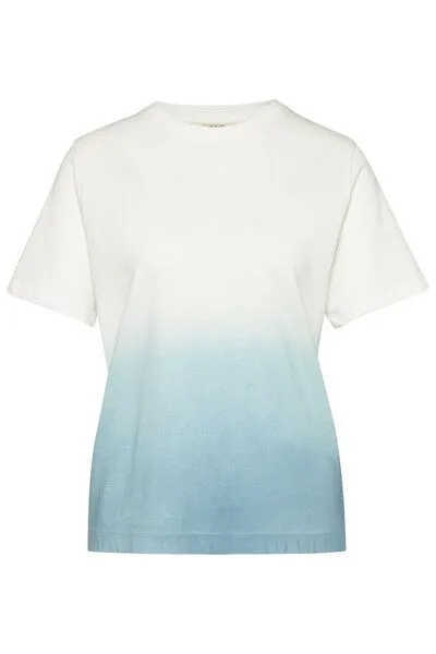 Wunderwerk Wunderwerk 80s core tee dip-dye, Weiss (17 - white with green), – Produktbild 1 von 2