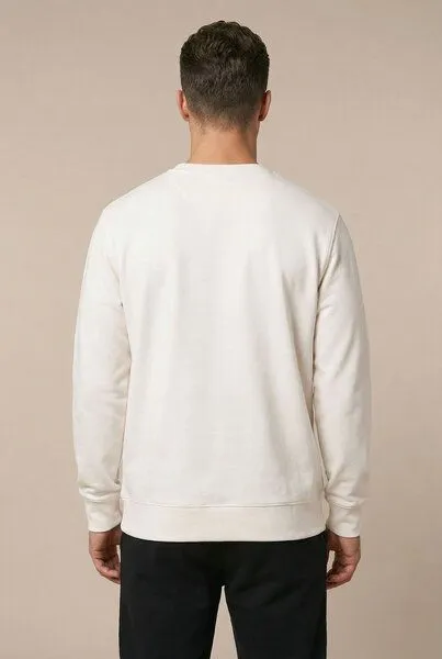 THE FACE OF ELEMENTS The Face of Elements Element - Regular Fit Sweatshirt aus 100% Bio-Baumwolle, Off white (weiß), – Produktbild 3 von 3