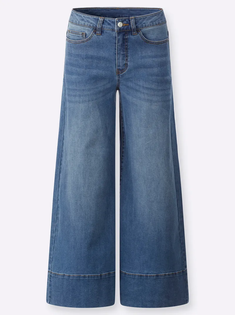 heine 5-Pocket-Jeans blue-bleached, Blue-bleached, – Produktbild 1 von 2