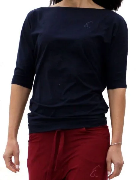 ESPARTO ESPARTO Halbarmshirt Sadaa, Nachtblau, – Produktbild 2 von 3